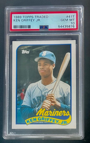 1989 Topps Traded Ken Griffey Jr. #41T PSA 10 front
